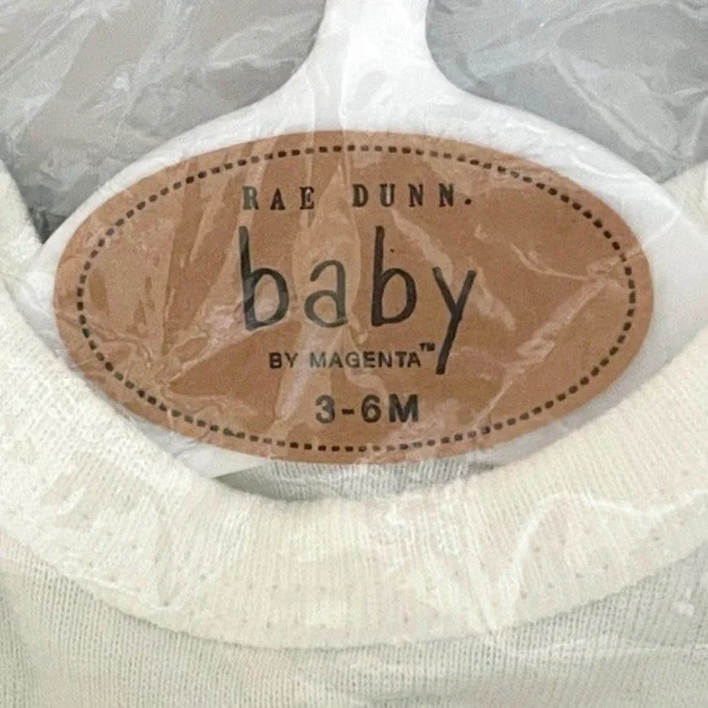 🌺 Rae Dunn Baby White Adorable I Woke Up Like This Outfit + Hat 3-6 Months NWT